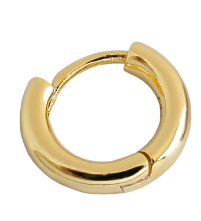 Lovcia Gold Tone 925 Sterling Silver Huggie Hoop Earrings-Earrings-Yellow Gold-Yellow Gold