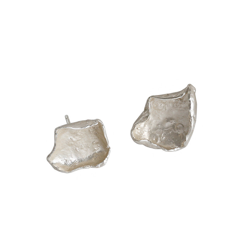 Lovcia Gold Tone 925 Sterling Silver Leaf Stud Earrings-Earrings-Yellow Gold-Yellow Gold