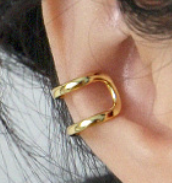 Lovcia Gold Tone 925 Sterling Silver Non Pierced Earring-Earrings-Yellow Gold (Single)-Yellow Gold (Single)