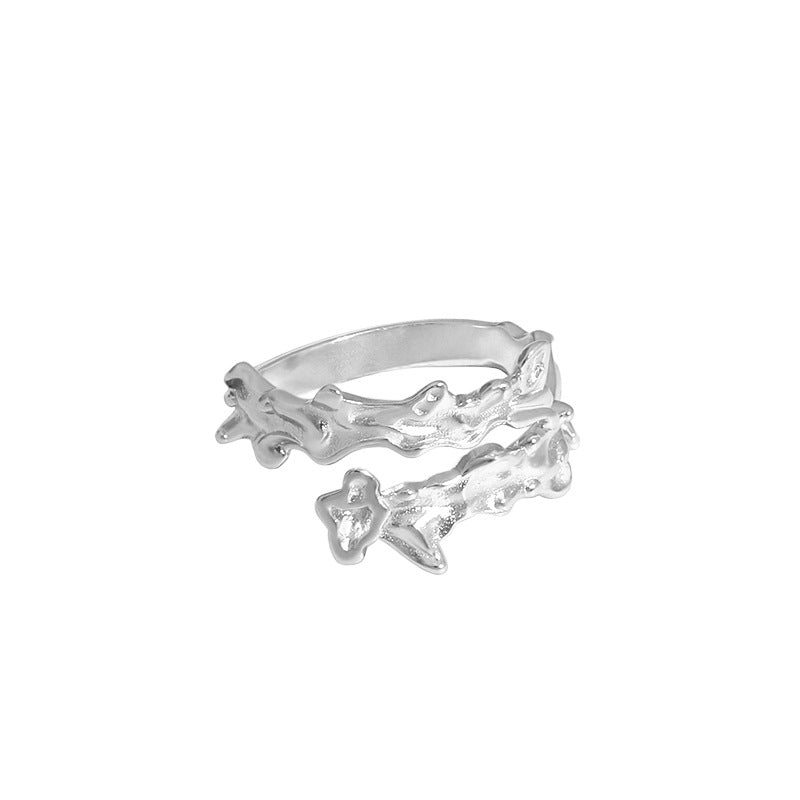 Lovcia Gold Tone Adjustable 925 Sterling Ring Open Size-Rings-Yellow Gold-Yellow Gold