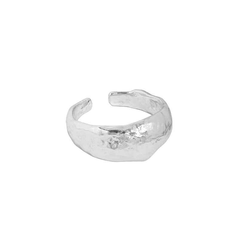 Lovcia Gold Tone Adjustable 925 Sterling Silver Ring-Rings-Rhodium-Rhodium