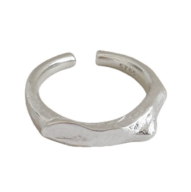 Lovcia Gold Tone Adjustable 925 Sterling Silver Ring-Rings-Rhodium-Rhodium