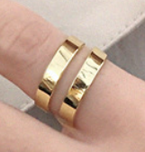 Lovcia Gold Tone Adjustable 925 Sterling Silver Ring-Rings-Yellow Gold-Yellow Gold