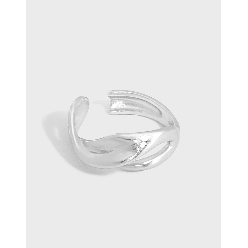Lovcia Gold Tone Adjustable 925 Sterling Silver Ring-Rings-Yellow Gold-Yellow Gold