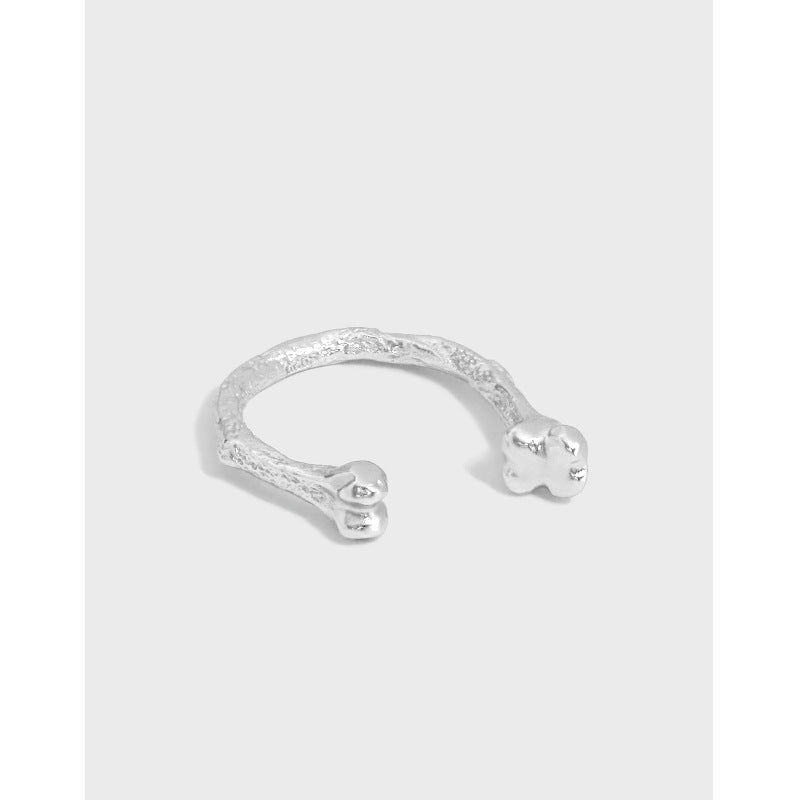Lovcia Gold Tone Adjustable Bone Ring 925 Sterling Silver-Rings-Yellow Gold-Yellow Gold
