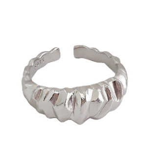 Lovcia Gold Tone Adjustable Ring in 925 Sterling Silver-Rings-Silver-