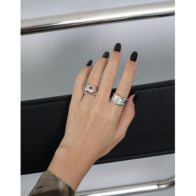 Lovcia Gold Tone Ghost Ring 925 Sterling Silver Adjustable-Rings-Yellow Gold-Yellow Gold