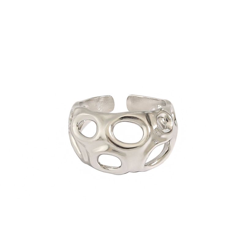 Lovcia Gold Tone Ghost Ring 925 Sterling Silver Adjustable-Rings-Yellow Gold-Yellow Gold