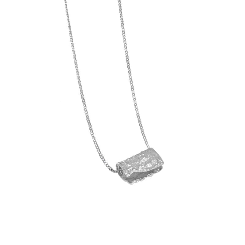 Lovcia Gold Tone Irregular Geometry Block Necklace 18mm-Necklaces-Yellow Gold-Yellow Gold