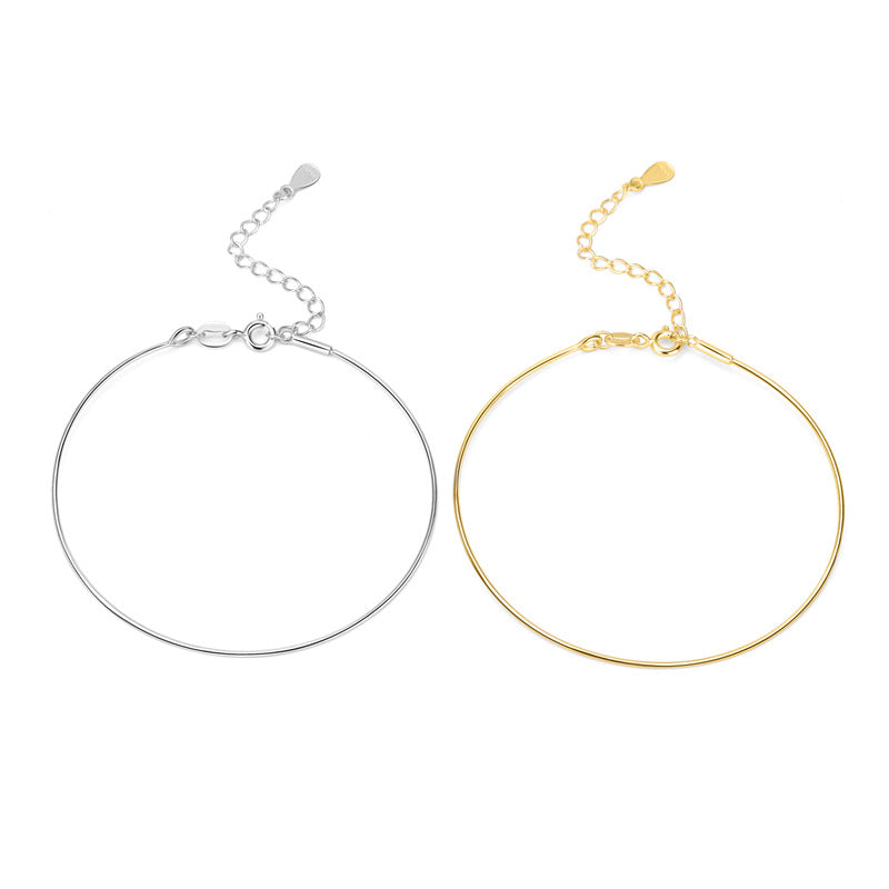Lovcia Gold Tone Screw Spiral Adjustable 210mm Bracelet-Bracelets-18K Yellow Gold-18K Yellow Gold