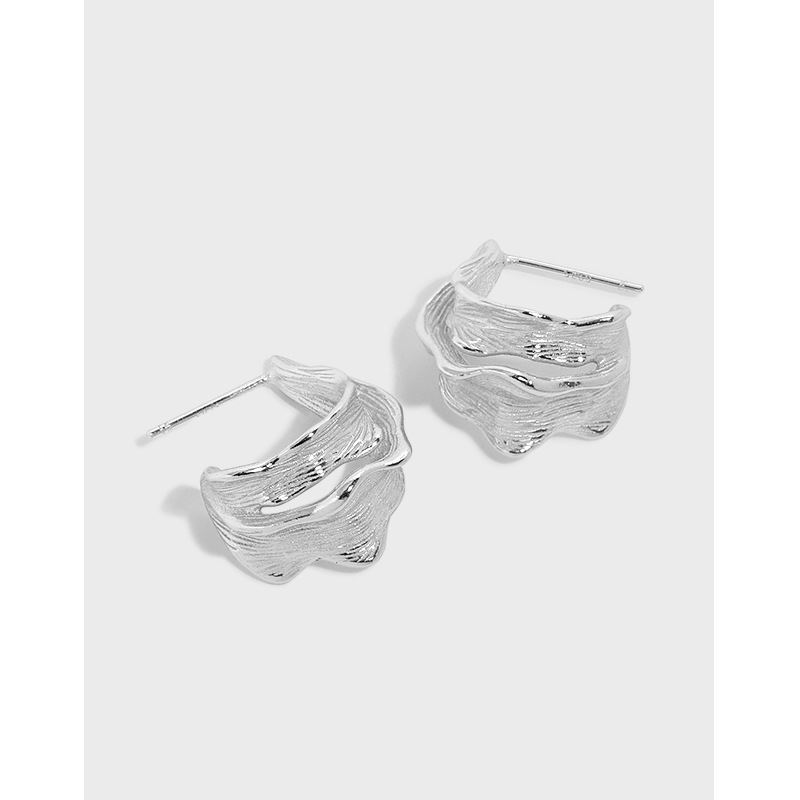 Lovcia Gold Twisted 925 Sterling Silver Hoop Earrings 20mm-Earrings-Yellow Gold-Yellow Gold