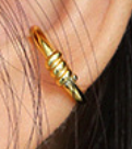 Lovcia Gold Twisted Knot 925 Silver NonPierced Earring-Earrings-Yellow Gold-