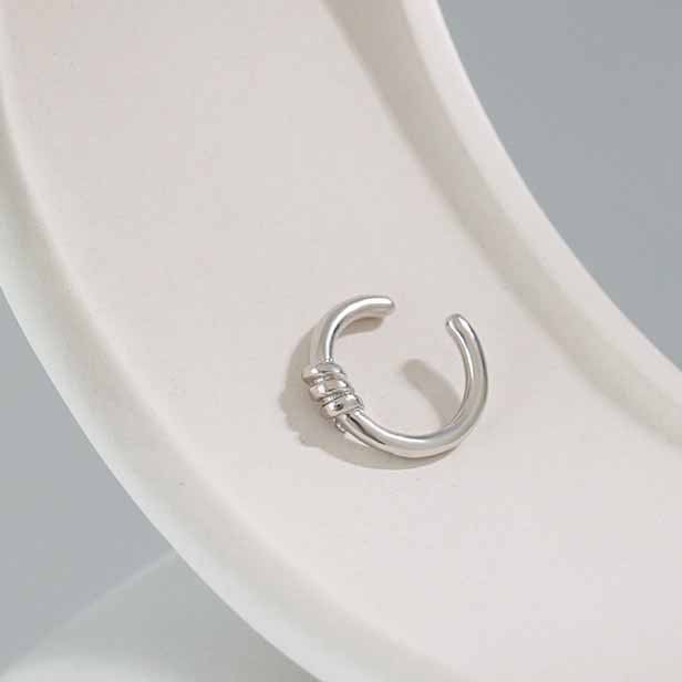 Lovcia Gold Twisted Knot 925 Silver NonPierced Earring-Earrings-Yellow Gold-Yellow Gold