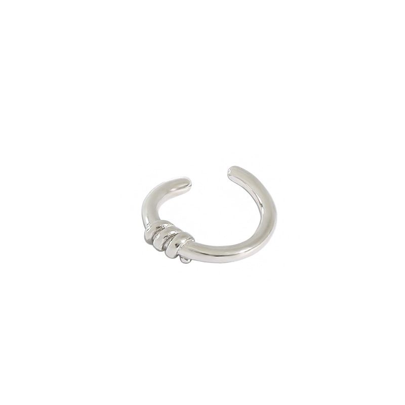 Lovcia Gold Twisted Knot 925 Silver NonPierced Earring-Earrings-Yellow Gold-Yellow Gold