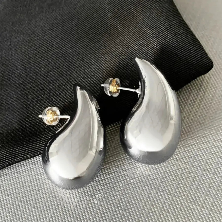 LOVCIA Gold Water Drop Earrings Female Temperament