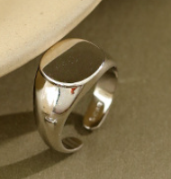 Lovcia Gold Waterdrop Geometry Adjustable Ring in 925 Sterling Silver-Rings-Model A & Silver-