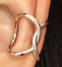 Lovcia Gold X Shape 12.8mm Earring 925 Sterling Silver-Earrings-Silver-