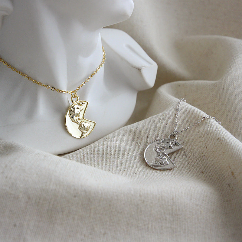 Lovcia Goldtone 925 Sterling Silver Bean Pendant Necklace-Necklaces-Yellow Gold-Yellow Gold