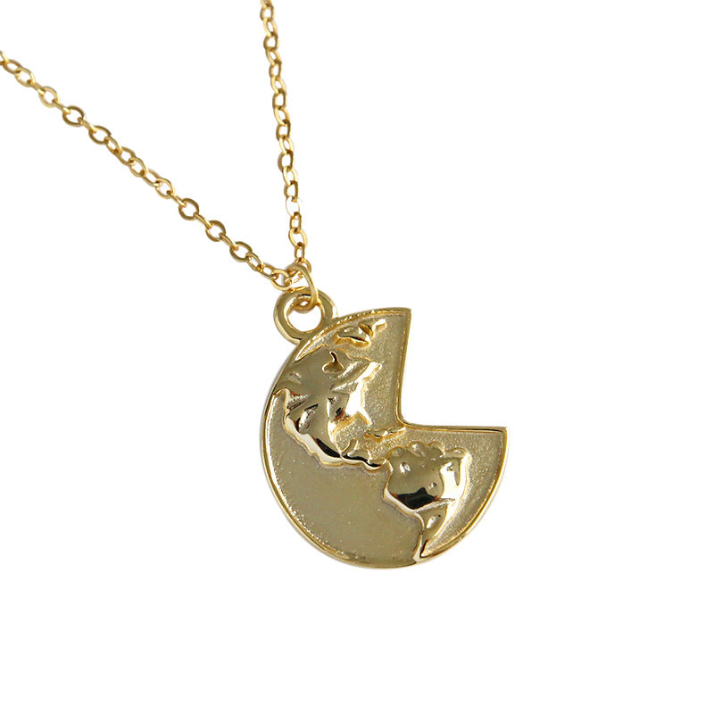 Lovcia Goldtone 925 Sterling Silver Bean Pendant Necklace-Necklaces-Yellow Gold-Yellow Gold