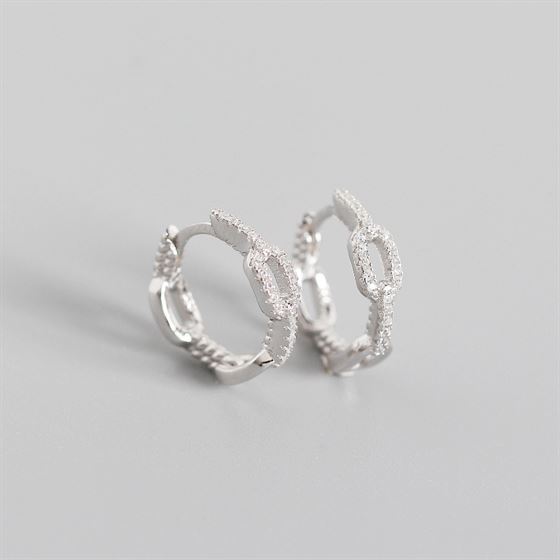 Lovcia Goldtone 925 Sterling Silver CZ Huggie Hoops-Earrings-Yellow Gold-Yellow Gold