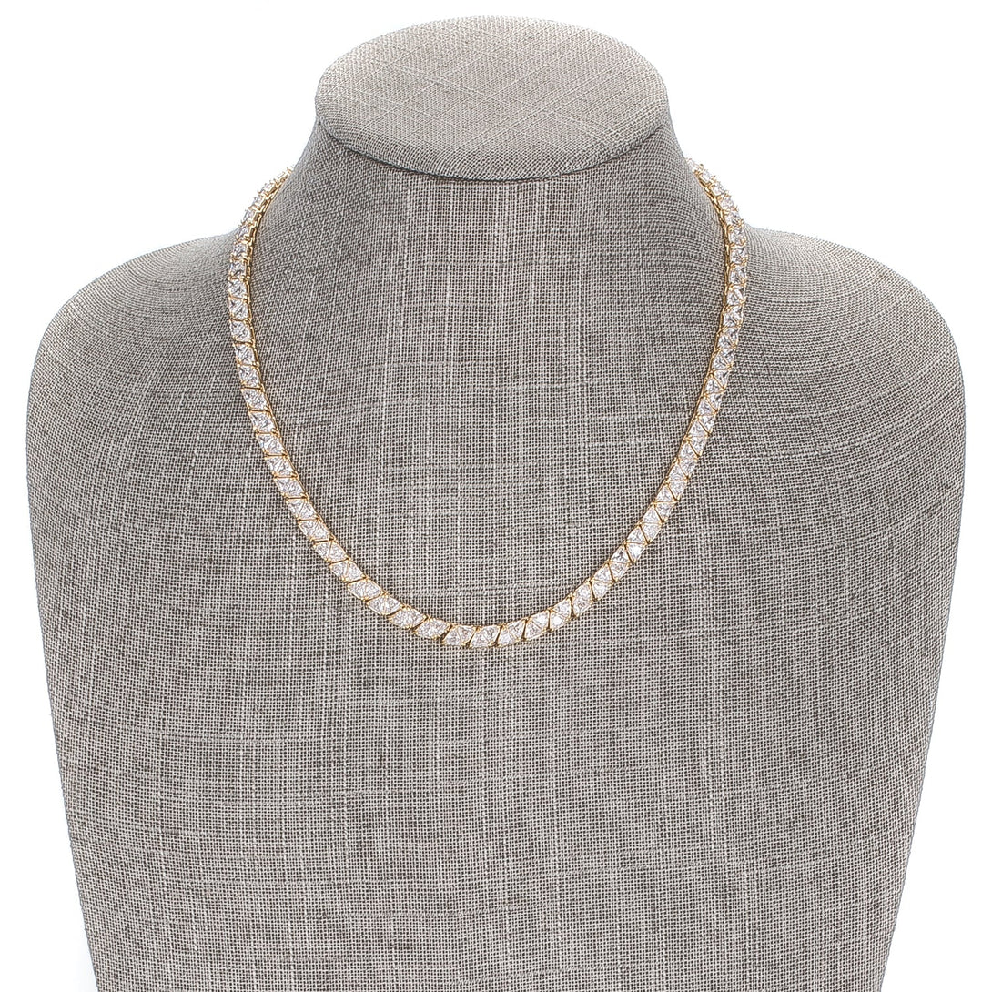 Lovcia Graceful Golden Memories Trillion-Cut Necklace-Necklaces-