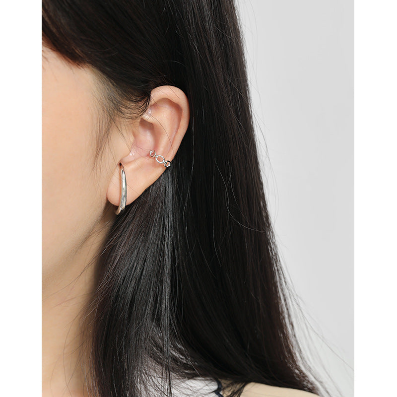Lovcia Graduation C Shape Gold Plated 925 Earrings-Earrings-Yellow Gold-Yellow Gold