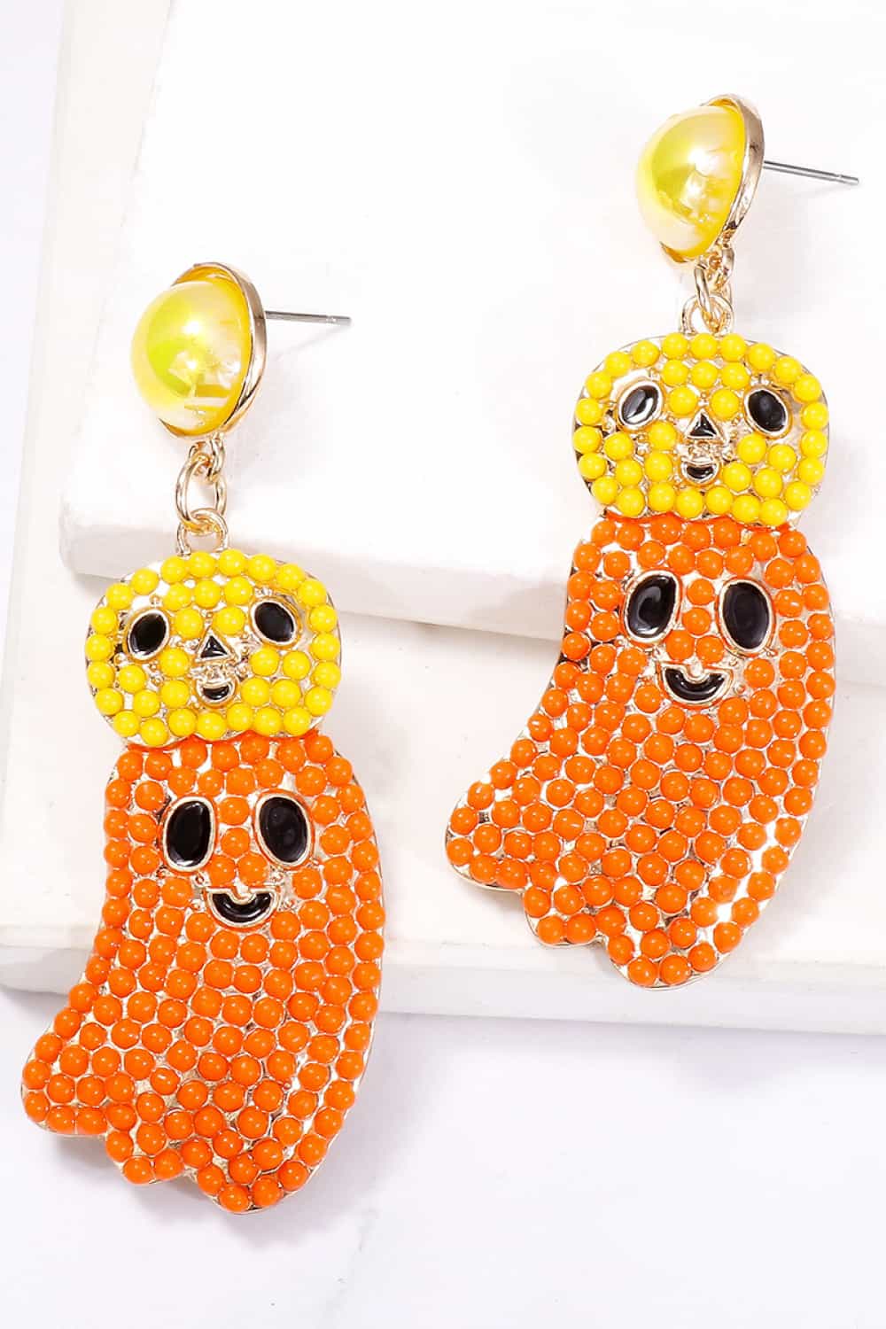 Lovcia Halloween Ghost Shape Dangle Earrings-Earrings-Pumpkin-One Size-Pumpkin