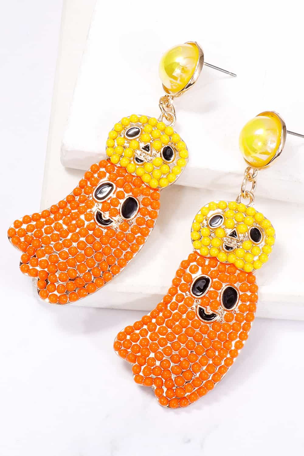Lovcia Halloween Ghost Shape Dangle Earrings-Earrings-Pumpkin-One Size-Pumpkin