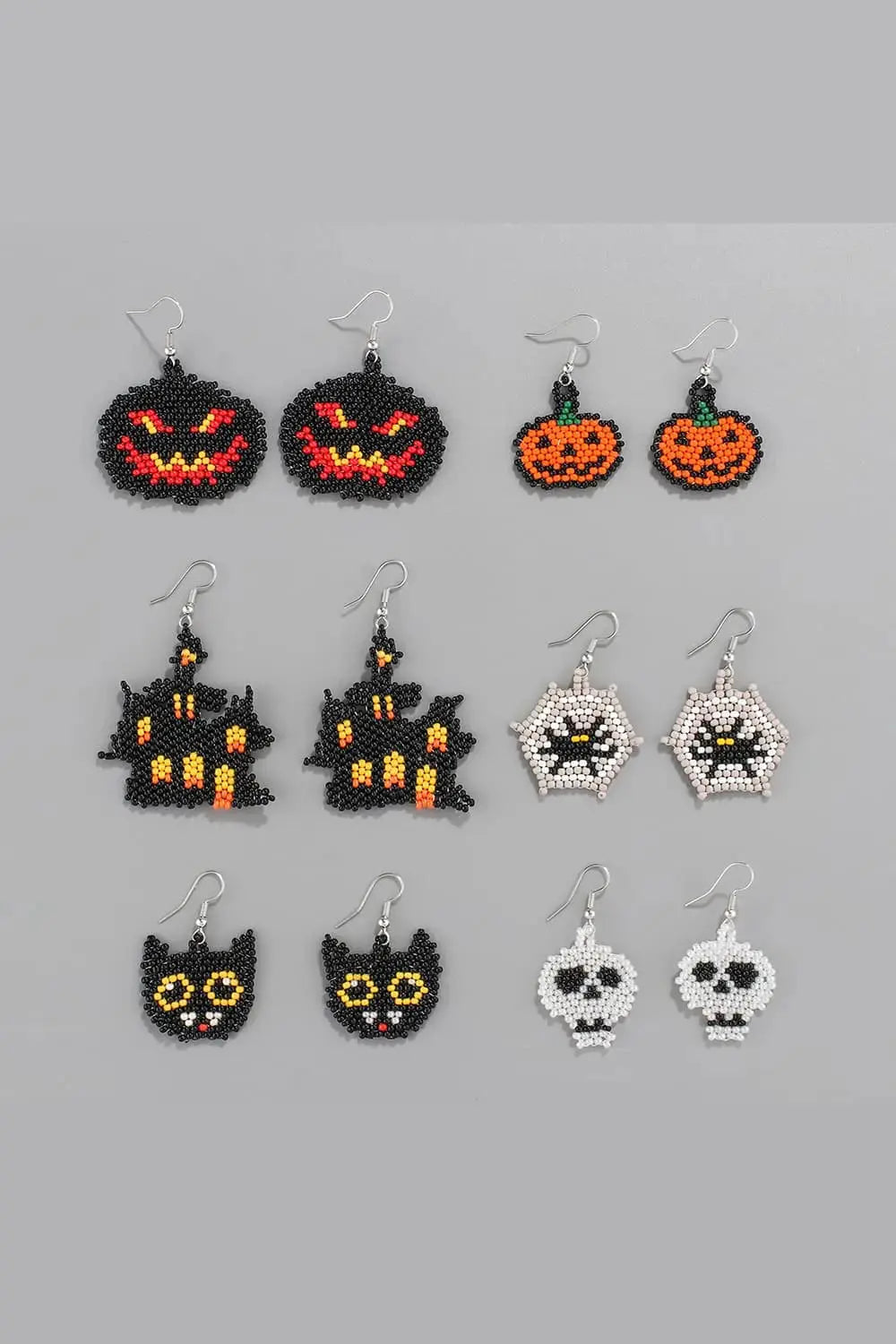Lovcia Halloween Theme Earrings-Earrings-Black Pumpkin-One Size-Black Pumpkin