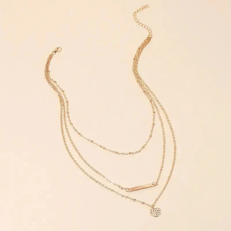 Lovcia Harmony of Layers: Customized Multi-layer Choker Necklace-Necklaces-Gold-Gold
