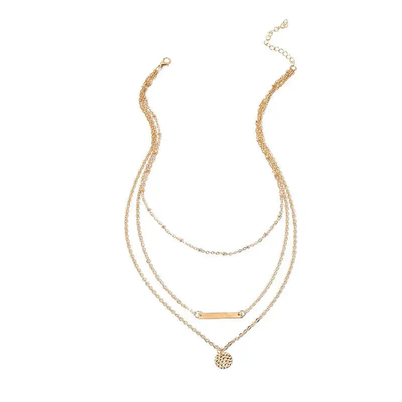 Lovcia Harmony of Layers: Customized Multi-layer Choker Necklace-Necklaces-Gold-Gold