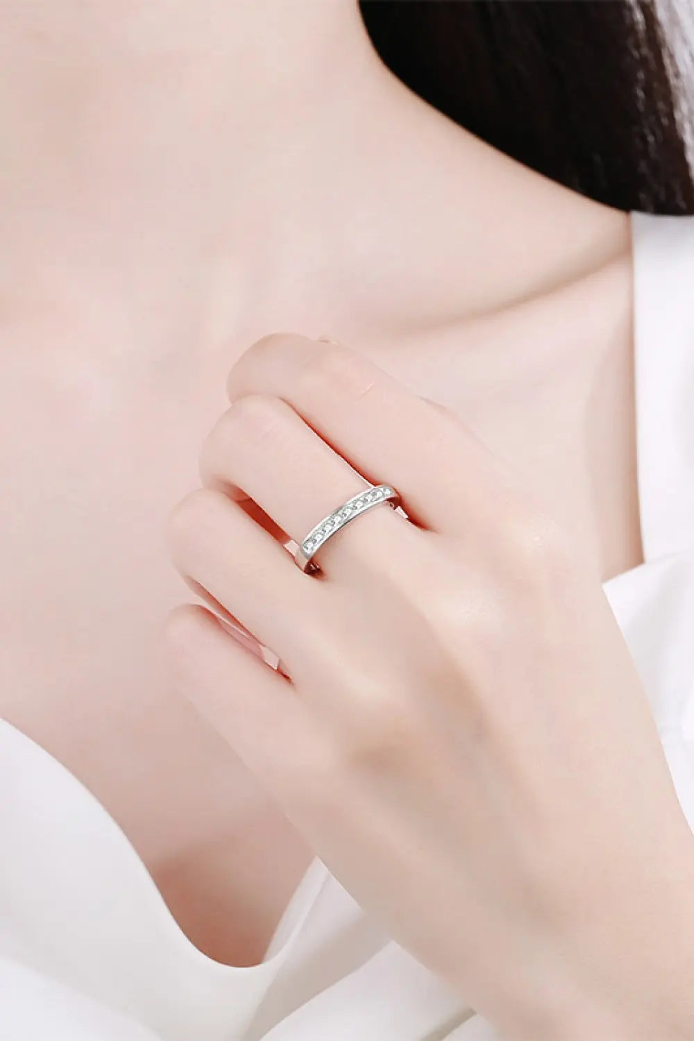 Lovcia Have A Little Fun Moissanite Ring-Rings-Silver-5-Silver