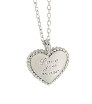 Lovcia Heart Necklace 40.5cm Chain 925 Silver Gold Plate-Necklaces-Silver-