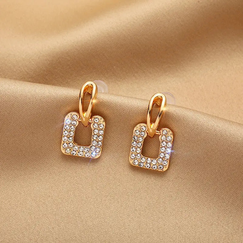 Lovcia Heart Pearl Gemstones Fashion Earrings for Women with Sterling Silver Needle-Earrings-15color-15color