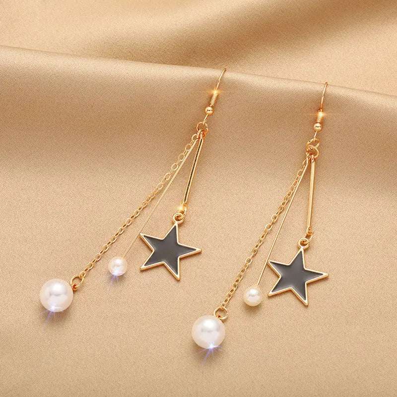Lovcia Heart Pearl Gemstones Fashion Earrings for Women with Sterling Silver Needle-Earrings-19color-19color