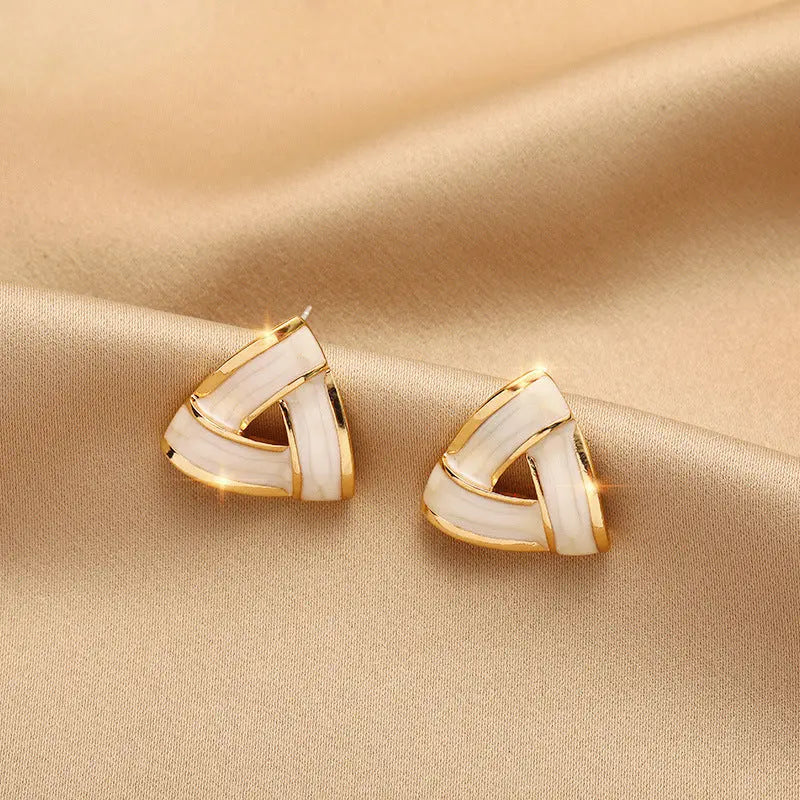 Lovcia Heart Pearl Gemstones Fashion Earrings for Women with Sterling Silver Needle-Earrings-1color-1color