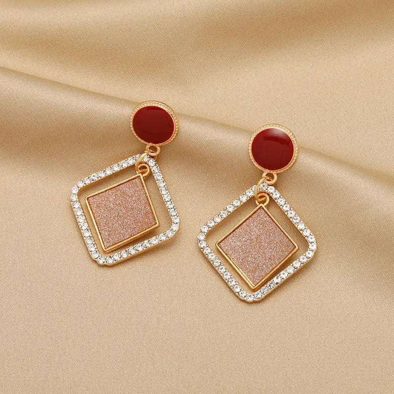 Lovcia Heart Pearl Gemstones Fashion Earrings for Women with Sterling Silver Needle-Earrings-23color-23color