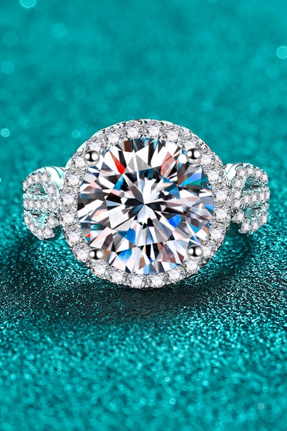 Lovcia Heavenly Grace 5 Carat Moissanite 925 Sterling Silver Ring for Women - Silver-4- - Buy latest trendy Rings for Women and Girls