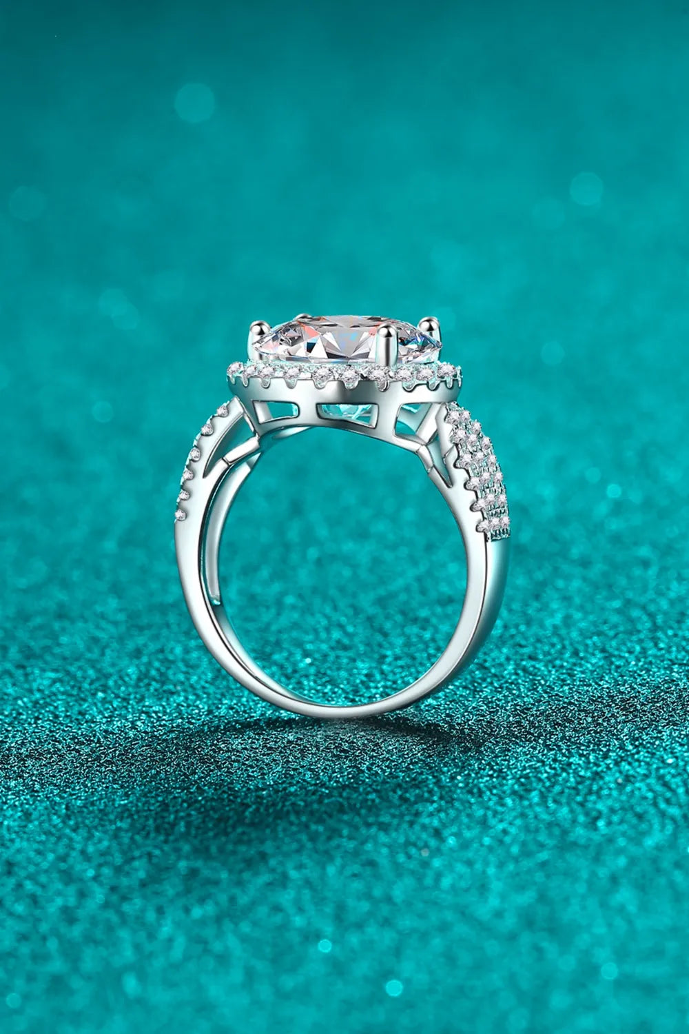 Lovcia Heavenly Grace 5 Carat Moissanite 925 Sterling Silver Ring for Women - Silver-4- - Buy latest trendy Rings for Women and Girls