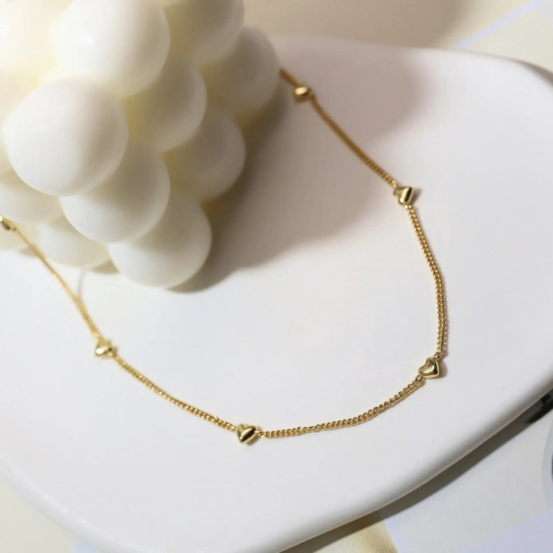 Lovcia High Sense Love Gold and Silver Plated Sterling Silver Necklace for Women-Necklaces-Gold-925 Silver-Gold
