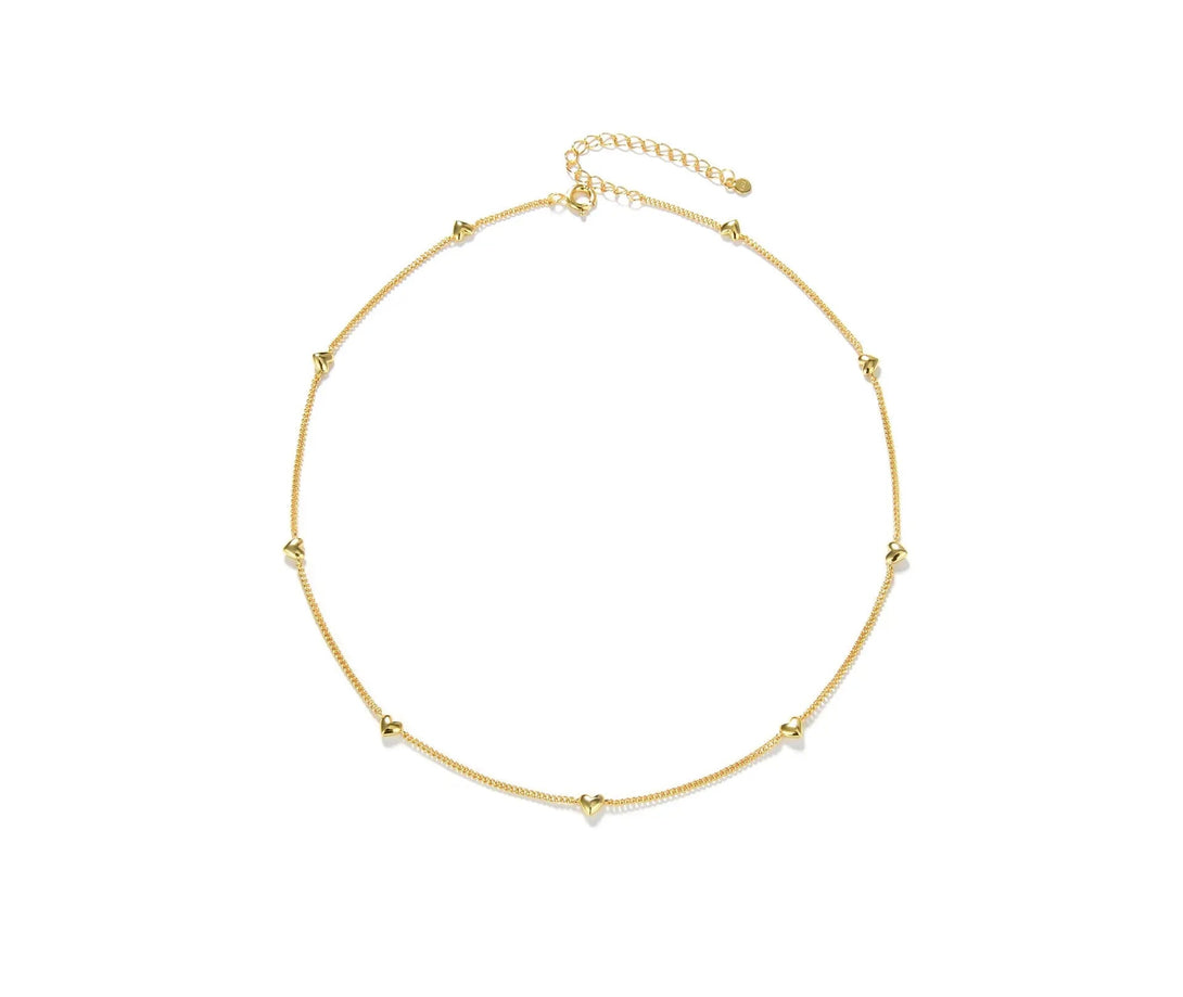 Lovcia High Sense Love Gold and Silver Plated Sterling Silver Necklace for Women-Necklaces-Gold-925 Silver-Gold