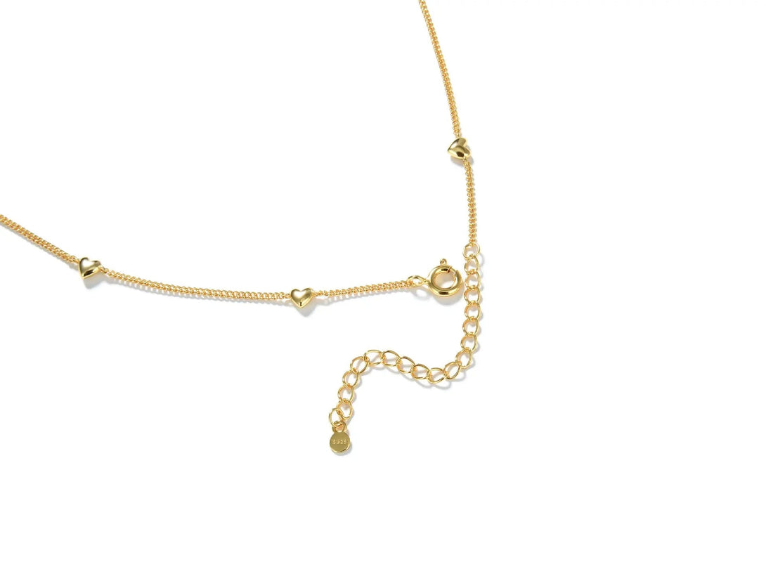 Lovcia High Sense Love Gold and Silver Plated Sterling Silver Necklace for Women-Necklaces-Gold-925 Silver-Gold