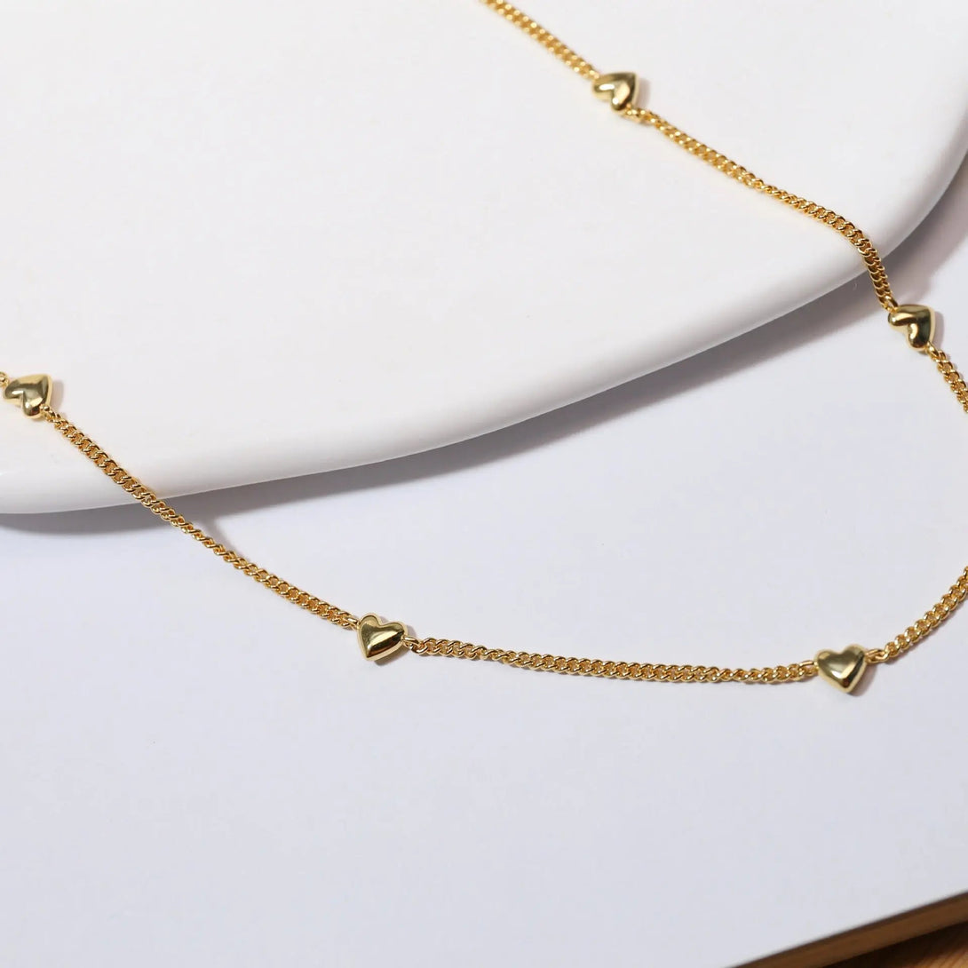 Lovcia High Sense Love Gold and Silver Plated Sterling Silver Necklace for Women-Necklaces-Gold-925 Silver-Gold