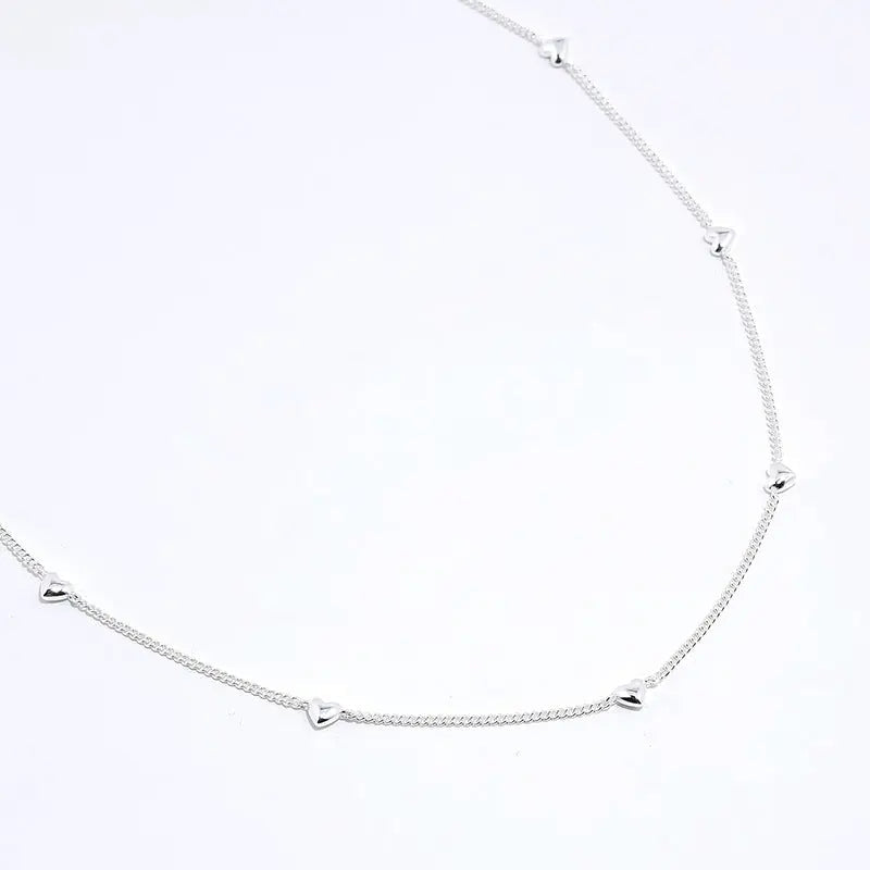 Lovcia High Sense Love Gold and Silver Plated Sterling Silver Necklace for Women-Necklaces-Silver-925 Silver-Silver