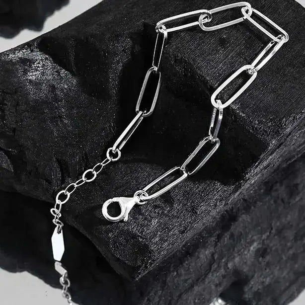 Lovcia Holiday Hollow Chain 925 Sterling Silver Bracelet-Bracelets-Silver-Silver