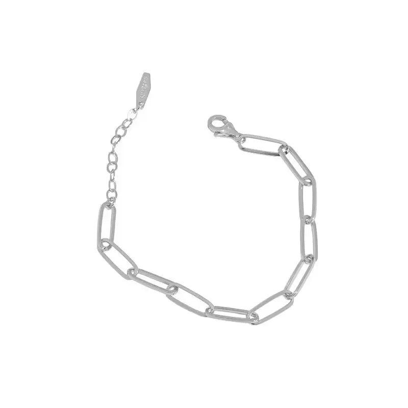 Lovcia Holiday Hollow Chain 925 Sterling Silver Bracelet-Bracelets-Silver-Silver