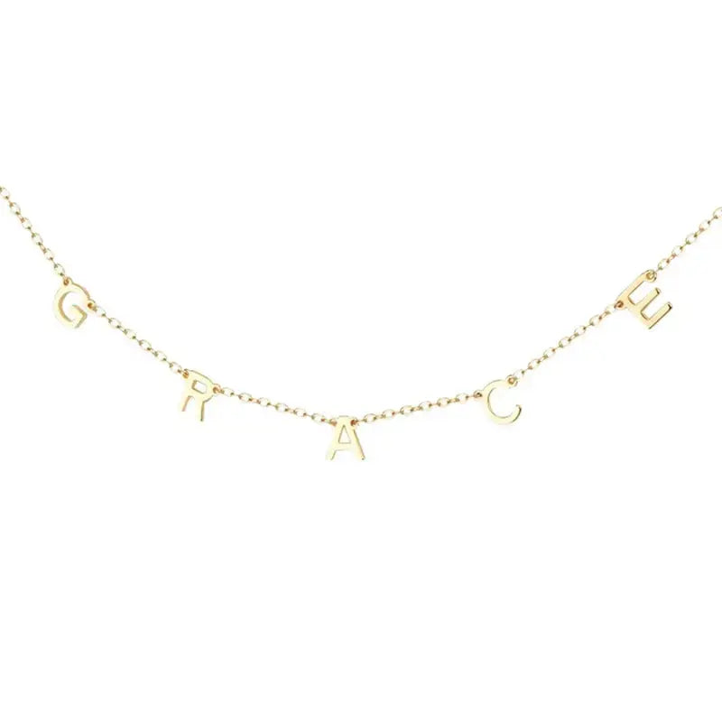 Lovcia Holiday Personality Letters 925 Sterling Silver Necklace-Necklaces-Rhodium-Rhodium
