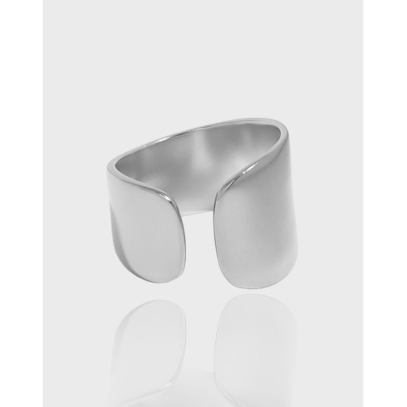 Lovcia Holiday Wide Geometry Ring Gold Tone Adjustable-Rings-Yellow Gold-Yellow Gold