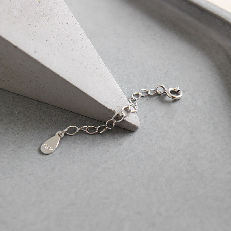 Lovcia Hollow 925 Sterling Silver Extension Chain 45mm-Jewelry Making Kits-