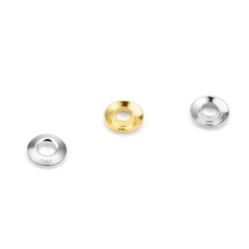 Lovcia Hollow Bead Caps 3.5mm Gold Plated 925 Silver-Yellow Gold-3.5mm-Yellow Gold